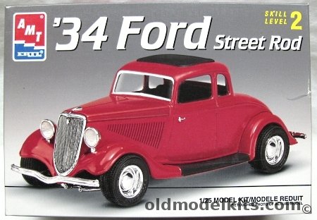 AMT 1/25 34 Ford Street Rod (1934 Ford Coupe), 6686 plastic model kit